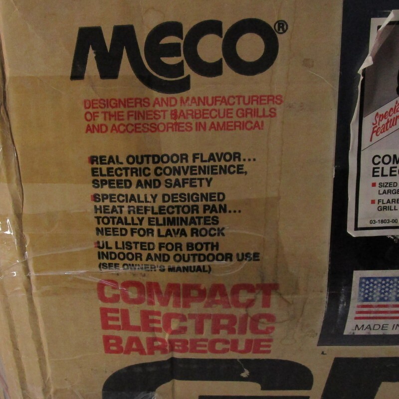 Vintage Meco Compact Tabletop Electric Grill Model 9210