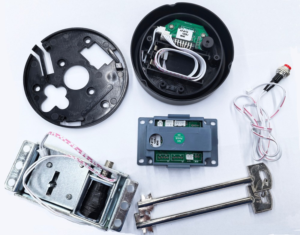 Gun Safe Replacement Lock Solenoid Lock 2 Keys Electronic Black Keypad Safe Lock
