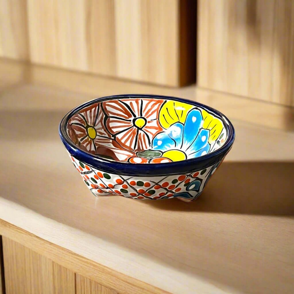 Talavera Ceramic Salsa Bowl | Handcrafted Mexican Dish