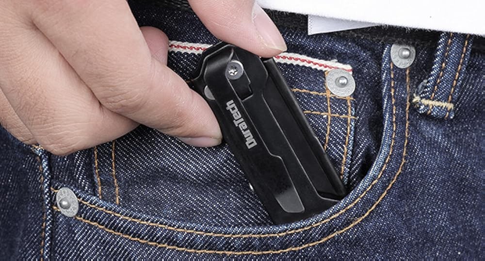 Folding Utility Knife, Mini Box Cutter with Safety Axis Lo,