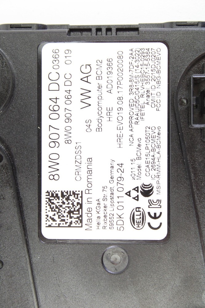 2018-2019 AUDI S5 SPORTBACK COMFORT ONBOARD SUPPLY CONTROL MODULE OEM