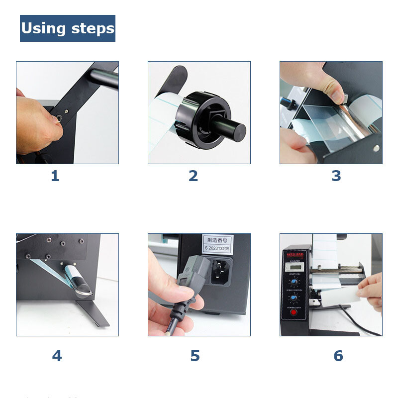 Automatic Label Dispenser Label Stripper Sticker Separating Machine 10-150mm