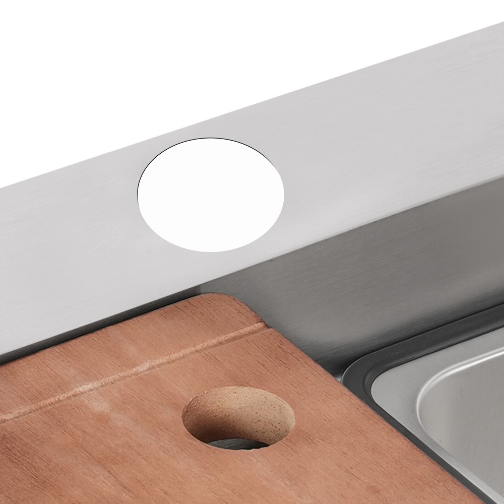 29.53-Inch Modern Undermount Kitchen Sink with Pull-Out Faucet & Cutting Board