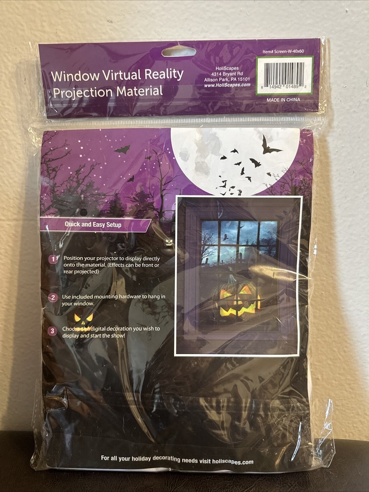 Holiscapes Window Virtual Reality Projection Material 40x60”