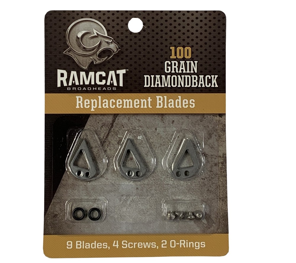 Ramcat 100 Grain Diamondback Replacement Blades #R4003