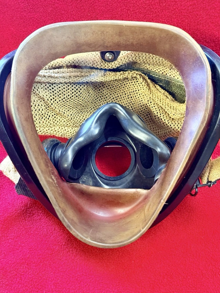 Scott AV-2000 Mask w/ 4 Strap Head Netting - Firefighter SCBA MASK Size XL