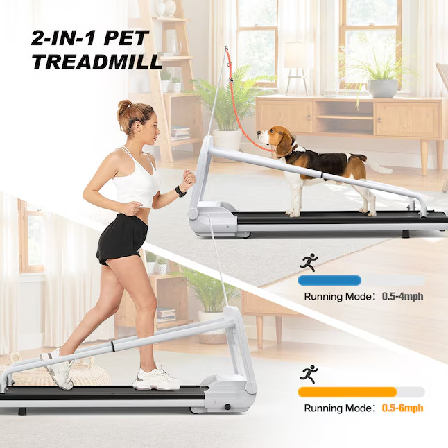 Misopily Pet Treadmill 2.5HP Foldable Dog Running Machine Adjustable Speed