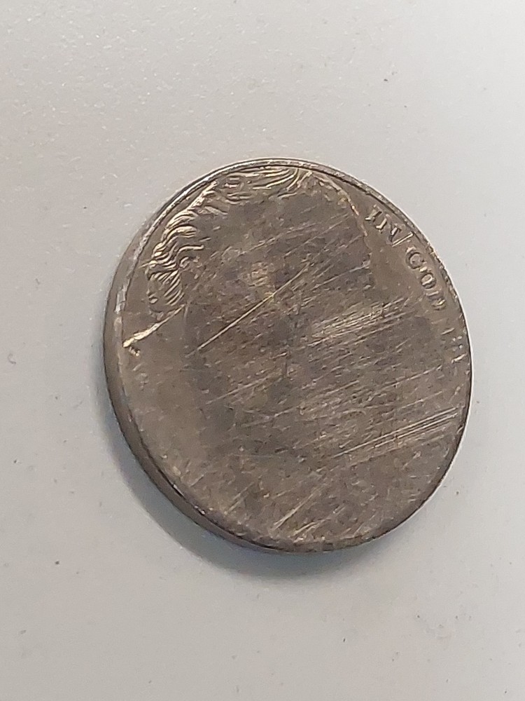 Jefferson Nickel Partial Blank Planchet error coin