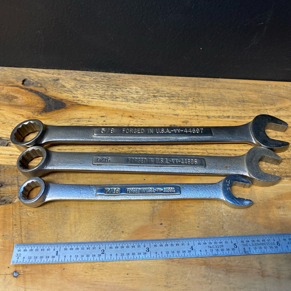 Craftsman 12pt Combination Wrench 3pc. lot, 7/16" - 5/8"