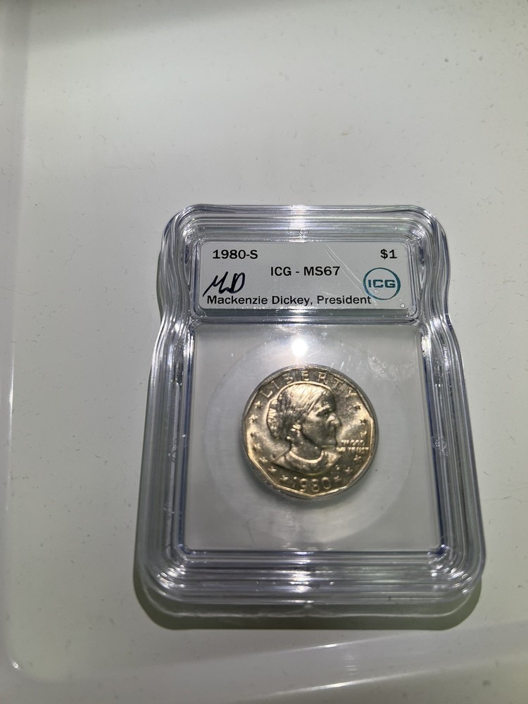 1980-S MS67 ICG Graded Susan B. Anthony Dollar