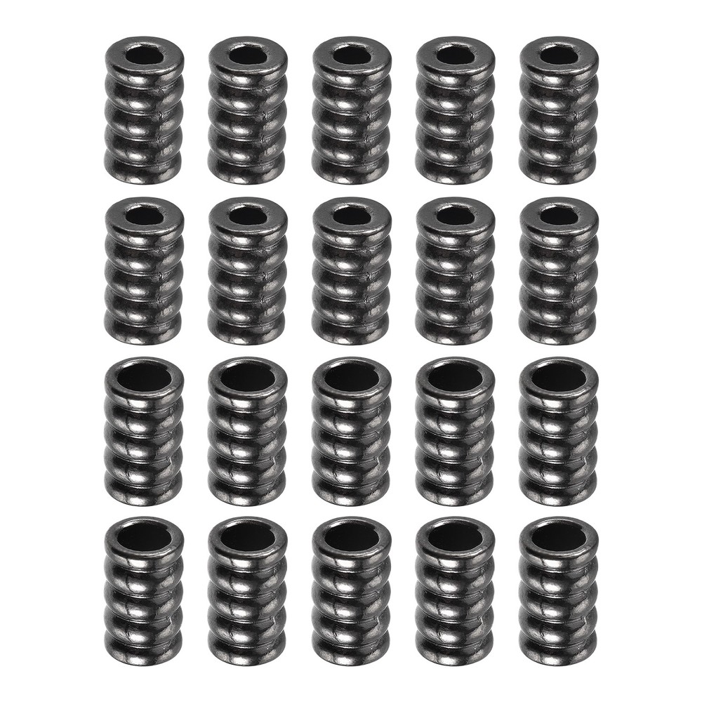 8x13x3.5mm Bell Stopper - 30Pack - Good for DIY Drawstring - Dark Gray