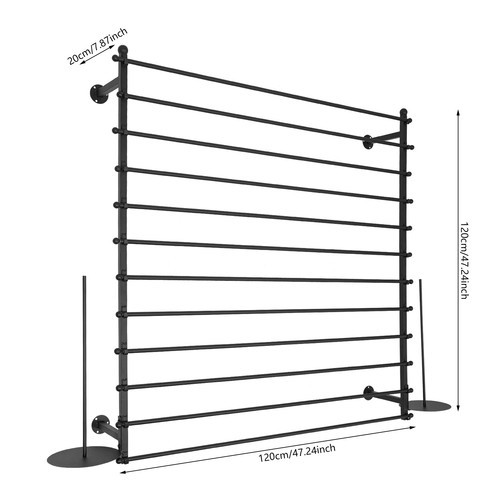 Wall-Mounted Display Rack, Wrapping Paper Ribbon Holder, Organizer