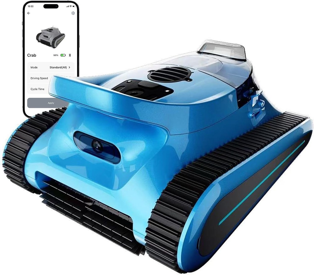 Cordless Robotic Pool Cleaner | Wall Climbing | Smart Navigation | App Support