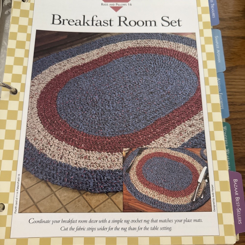 CROCHET ~ “Rugs and Pillows” ~ 10 PATTERNS ONLY~