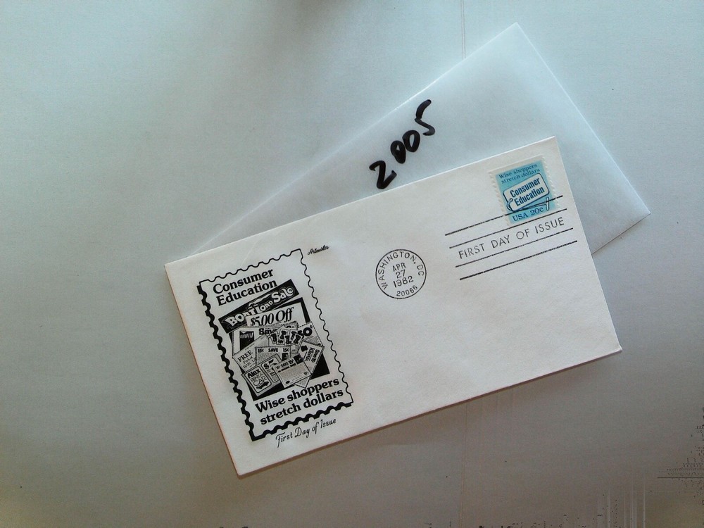 U. S. FDC- 2005 - consumer Education   - ArtMaster cachet - comb