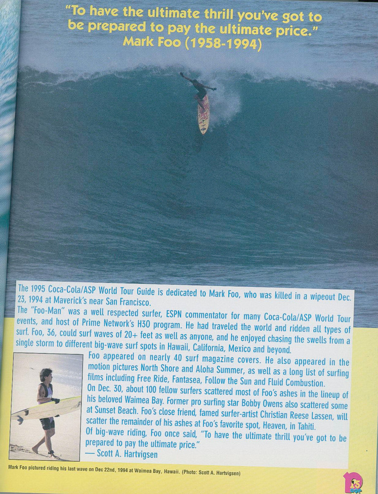 Coca-Cola ASP World Tour Guide 1995