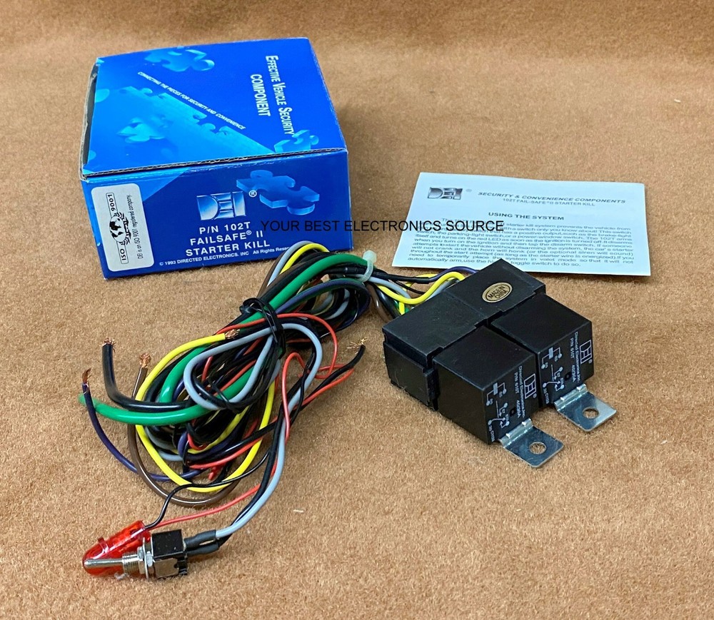 NEW DEI Directed Electronics 102T Fail-Safe II Starter Kill