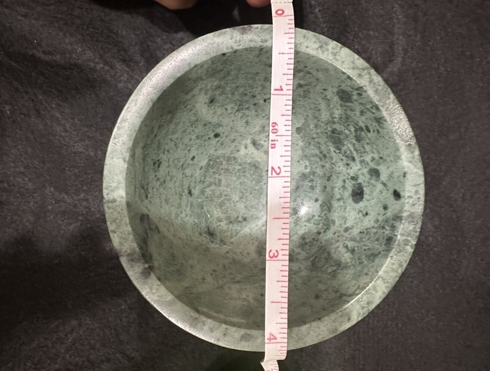 Threshold-Studio McGee Green Marble Decorative Bowl Table Decor Brand New!