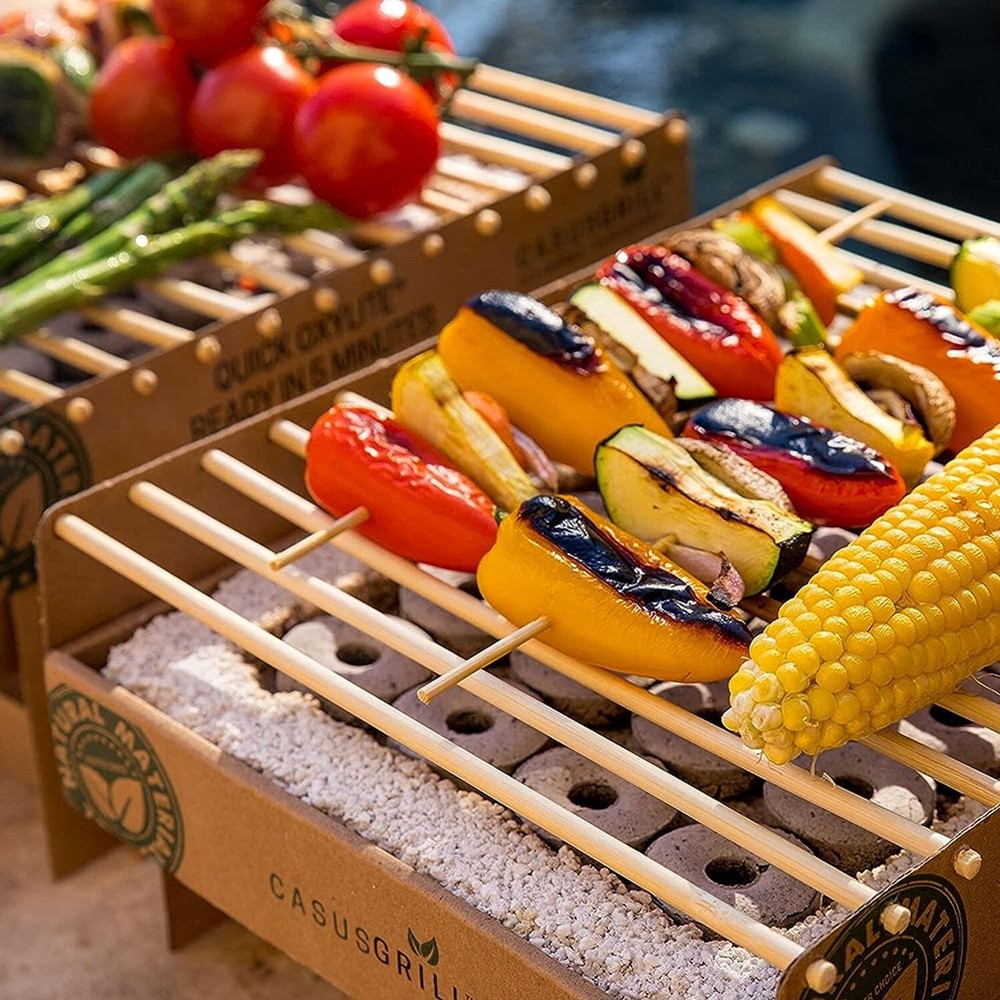 3-PACK: CasusGrill One-Time Use Biodegradable Instant Grill