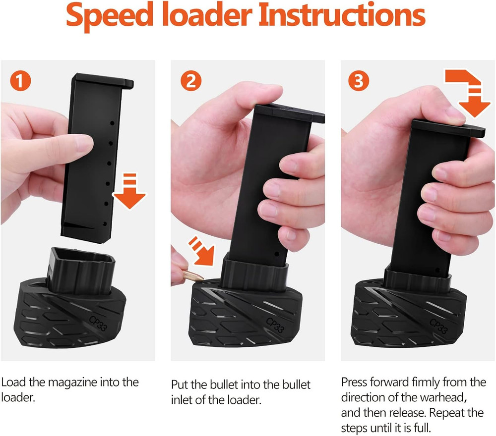 Magazine Speed Loader For KEL-TEC CP33 Fast Easy Loading Pocket Size Durable