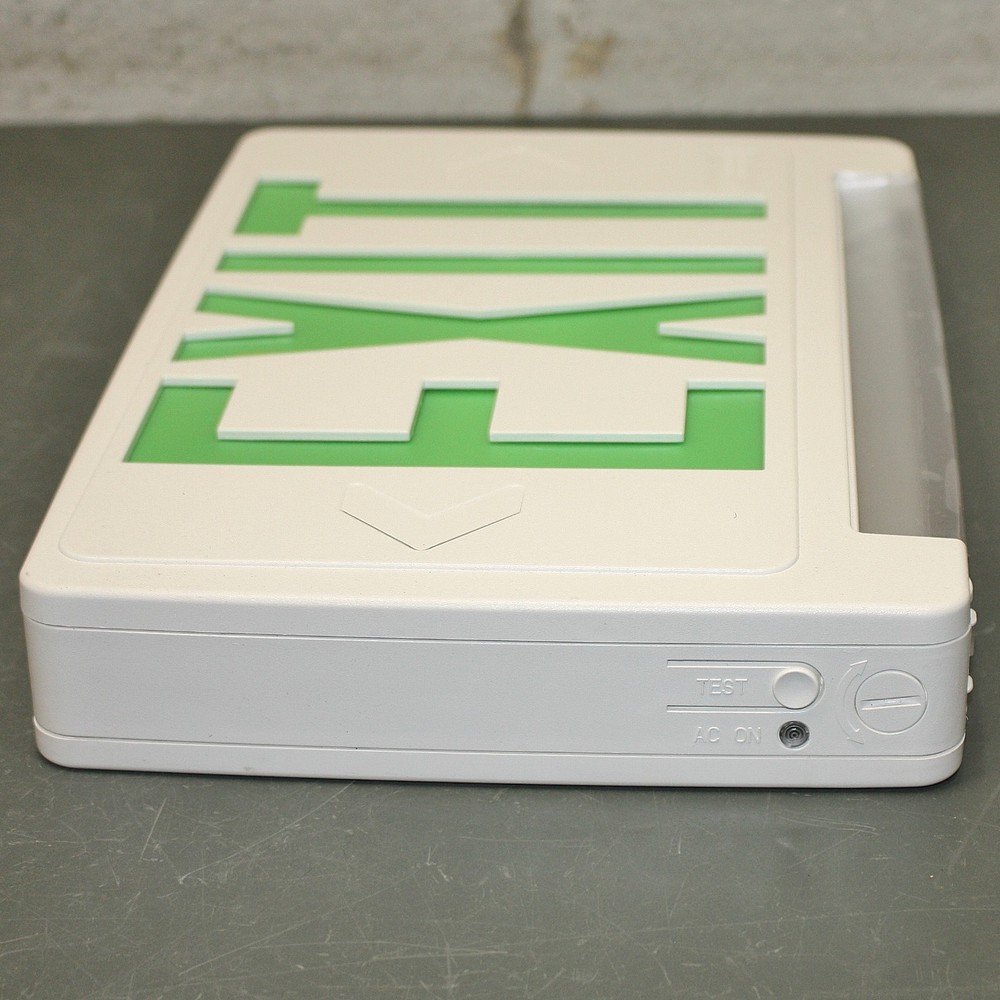 PARTIAL - Lithonia Exit Sign ECBG LED M6, Green/White, LED, Emergency Lights