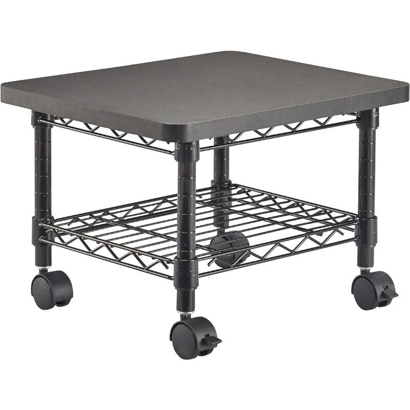 Under-Desk Utility Cart & Multi-Use Printer Stand Printer Table Mobile Rolling