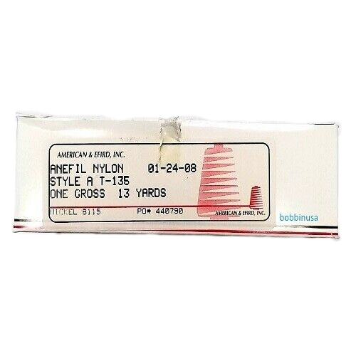 A&E Anefil Nylon Prewound Small Bobbins Grey T-135