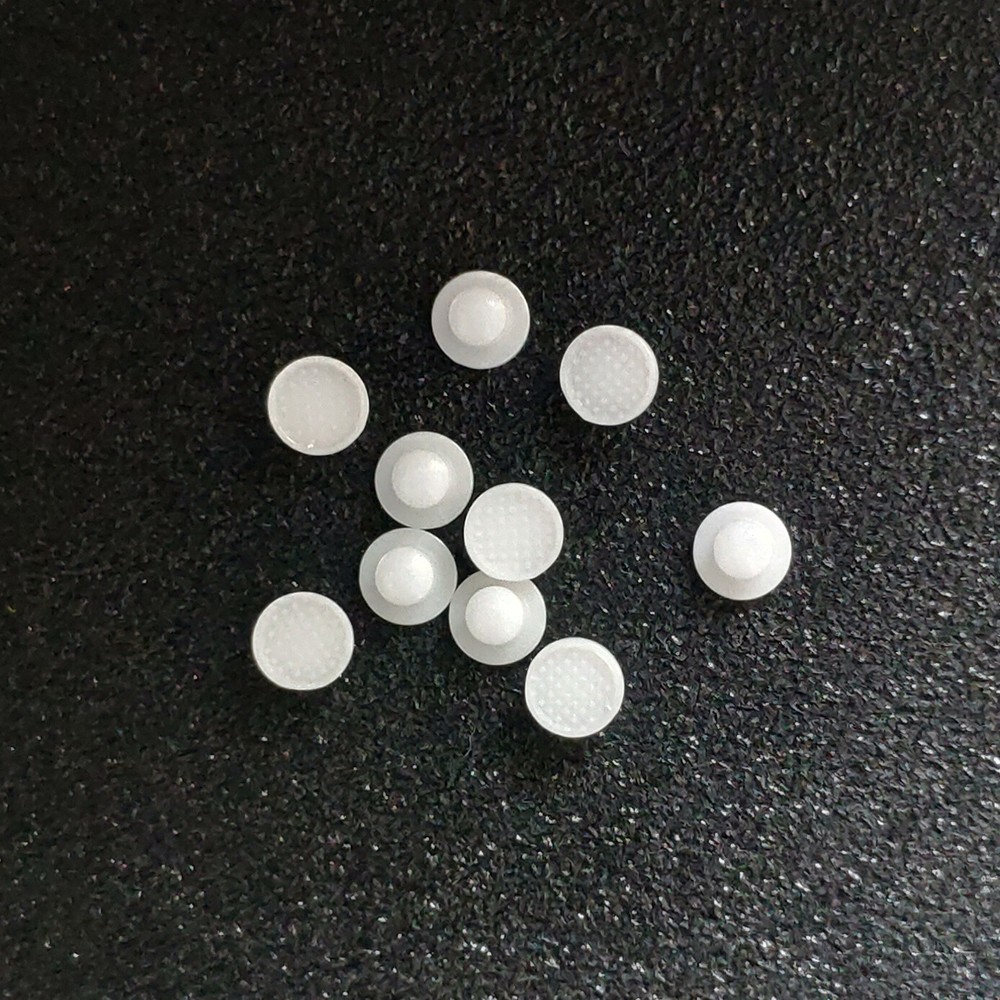 20Pcs Dental Orthodontic Bondable Lingual Buttons Ceramic Round Base Mesh Base