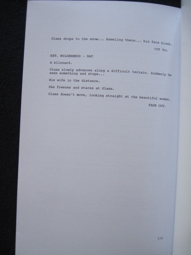 ORIGINAL SCRIPT - THE REVENANT, OSCAR CONSIDERATION, 1st Ed in Book Form