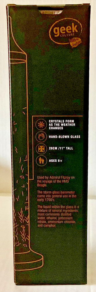 Fitzroy Storm Glass 11" Heebie Jeebies New In Box