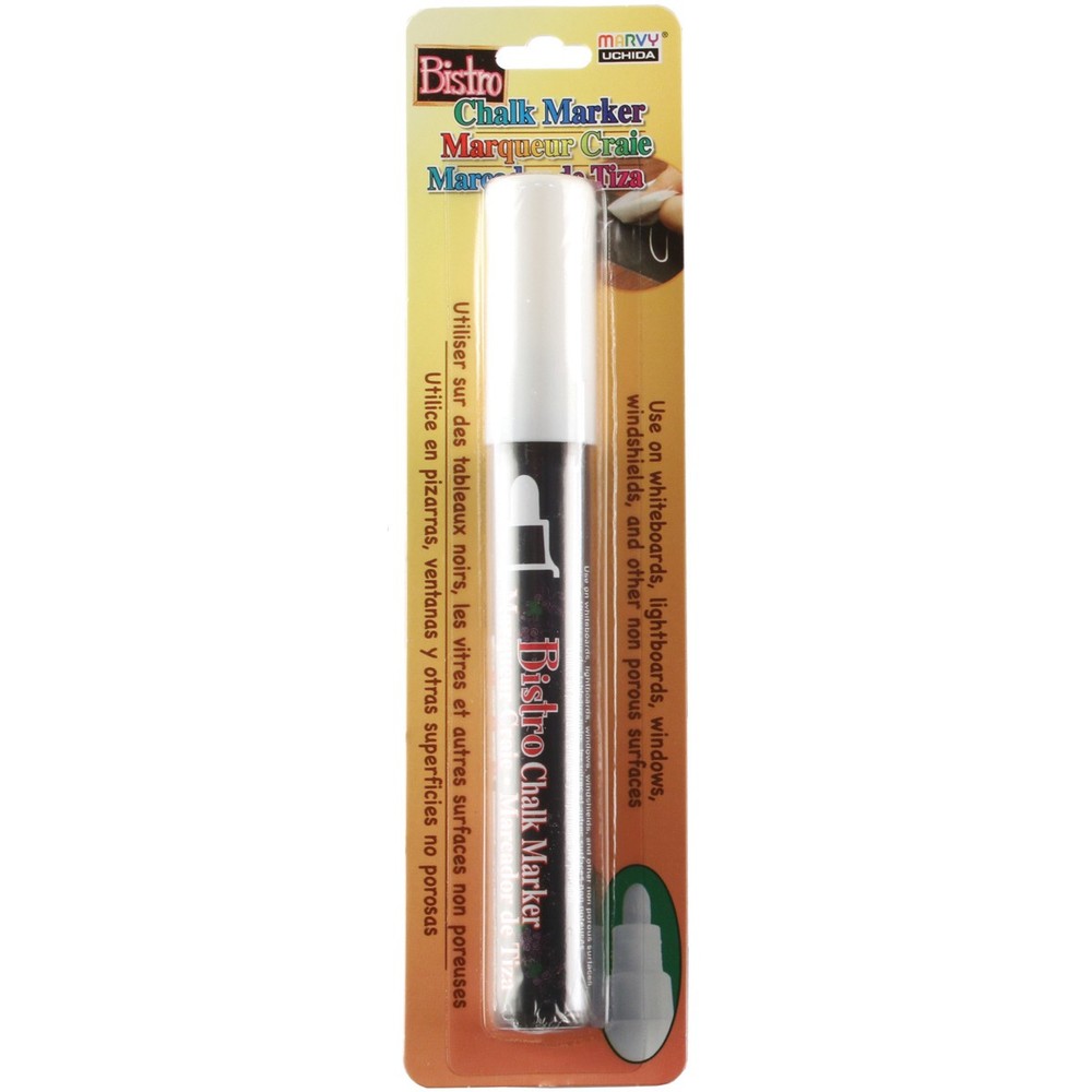 Bistro Chalk Marker 6mm Bullet Tip White
