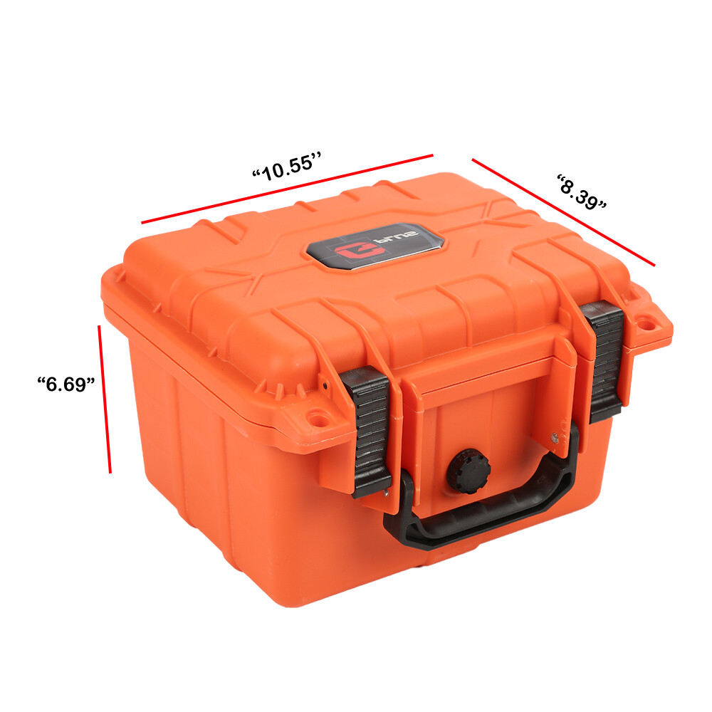 Orange Graded Card Storage Box Travel Waterproof Case Slab Holder Protector