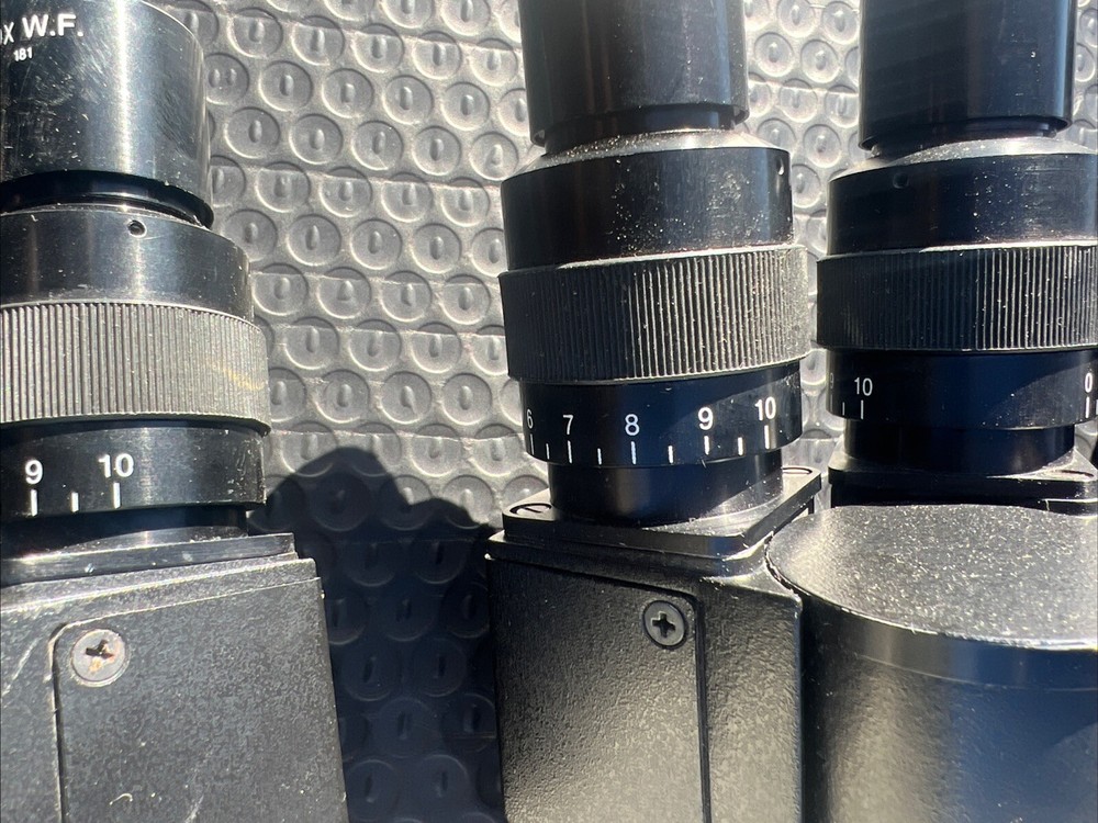 Three Binocular Microscope Head with Eyepieces 10x W.F.
