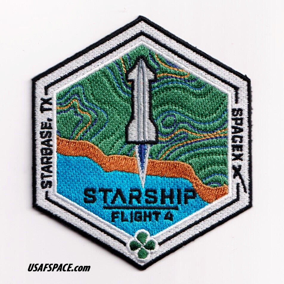 Authentic SPACEX -STARSHIP TEST FLIGHT-4 -SUPER HEAVY- Mission Employee PATCH