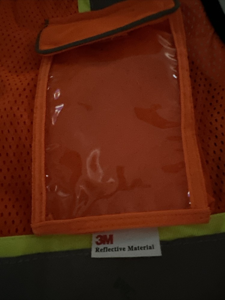 Safety vest breedable 3M, Orange size S (5 packets), New.