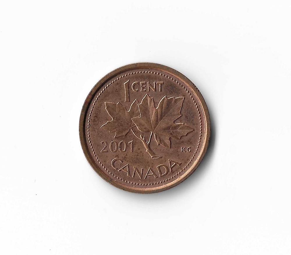 2001 Canada - 1 Cent - 519 - Copper Plated Zinc - 2.2g