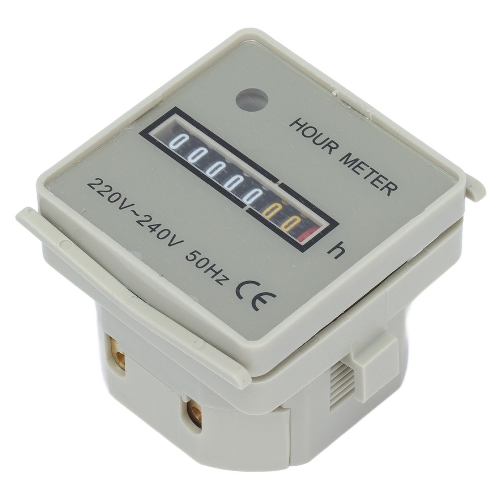 0.3W Hour Meter Mechanical Hour Counter Industrial Timer With Indicator HM‑