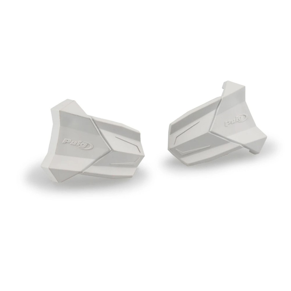 Puig RUBBER END REPLACEMENT FRAME SLIDER R19 PAIR WHITE 3148B
