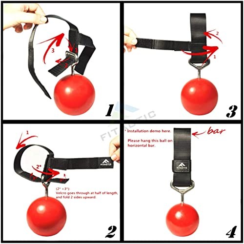 Rock Climbing Solid Training Cannonball Bomb Power Pull Up Black (Groove 3")