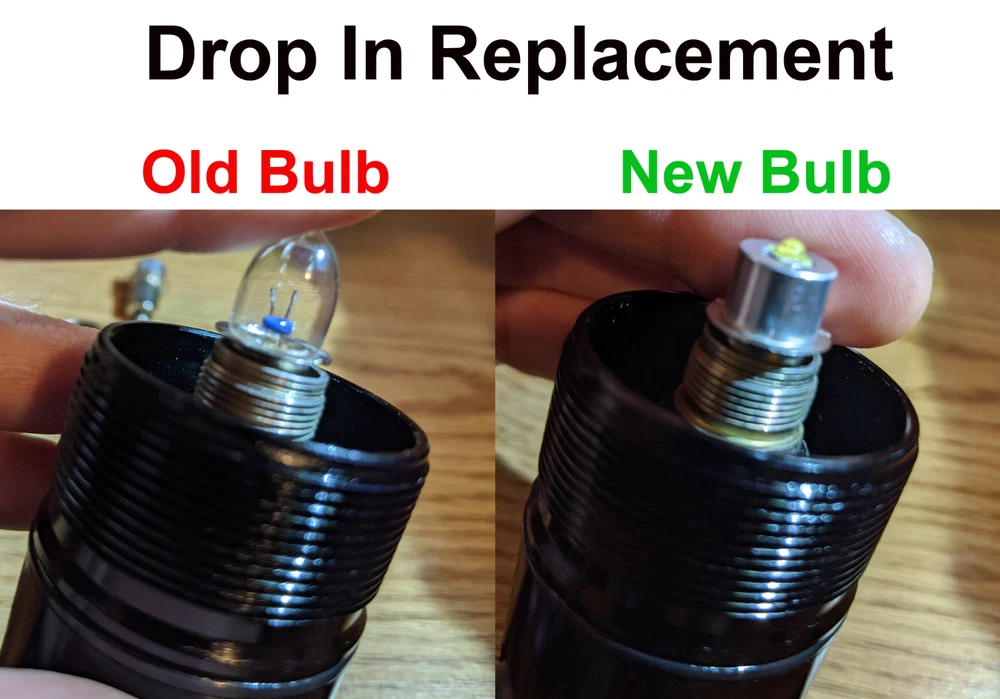 MAGLITE Super Bright LED Upgrade Bulb Drop In Replacement 2 3 4 5 6 Cell C/D NEW