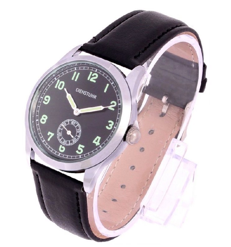 WWII German Army Service Watch with Black Strap