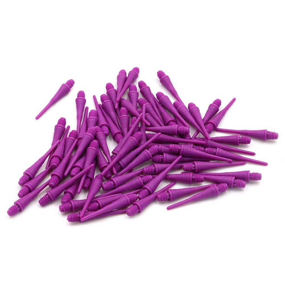 Purple Soft Tip Points 100 Pieces for Soft Tip Darts