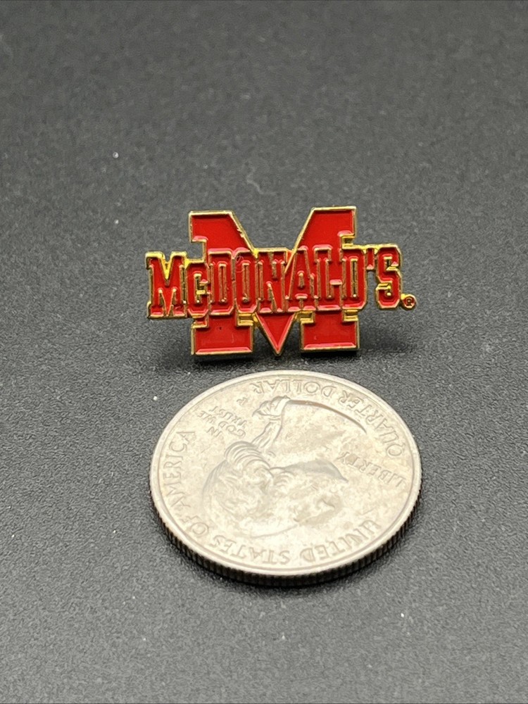 McDonald’s Spell Out Varsity Letters Lapel Hat Pin