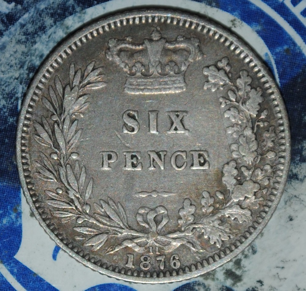 1876 Great Britain 6 Pence {{{Y588