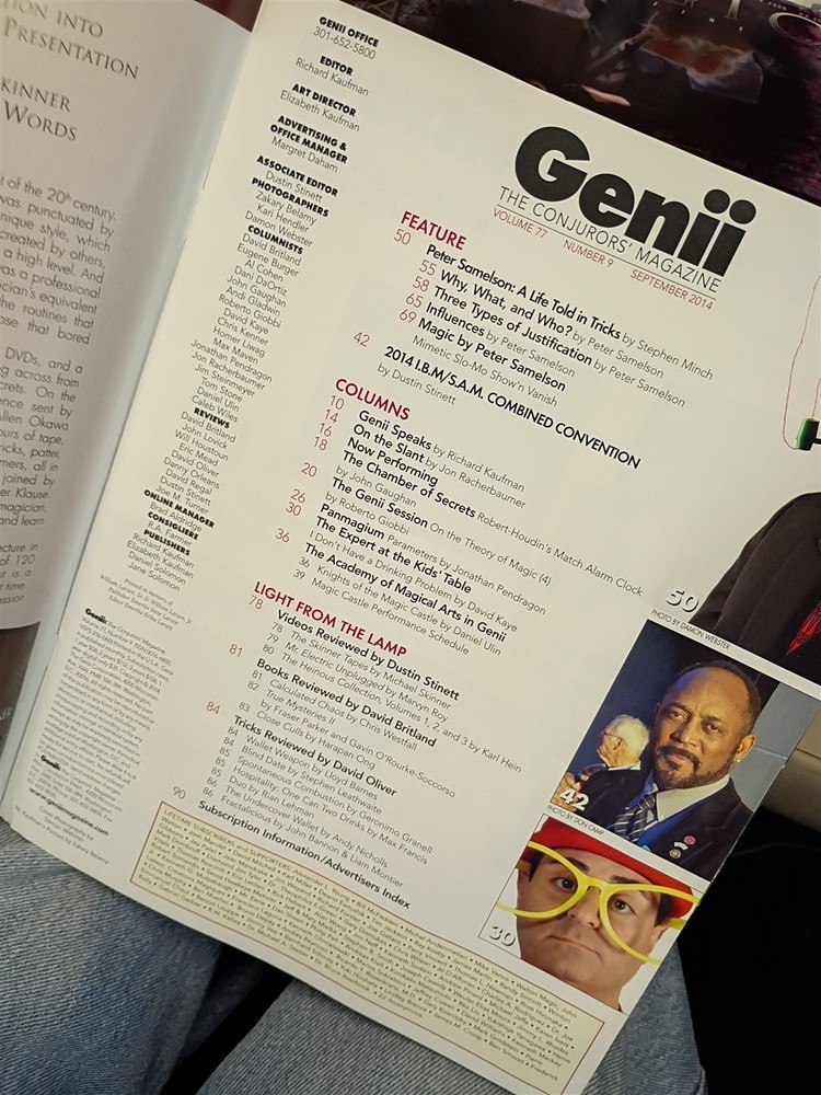 Peter Samelson Genii Magazine Issue September 2014 #12