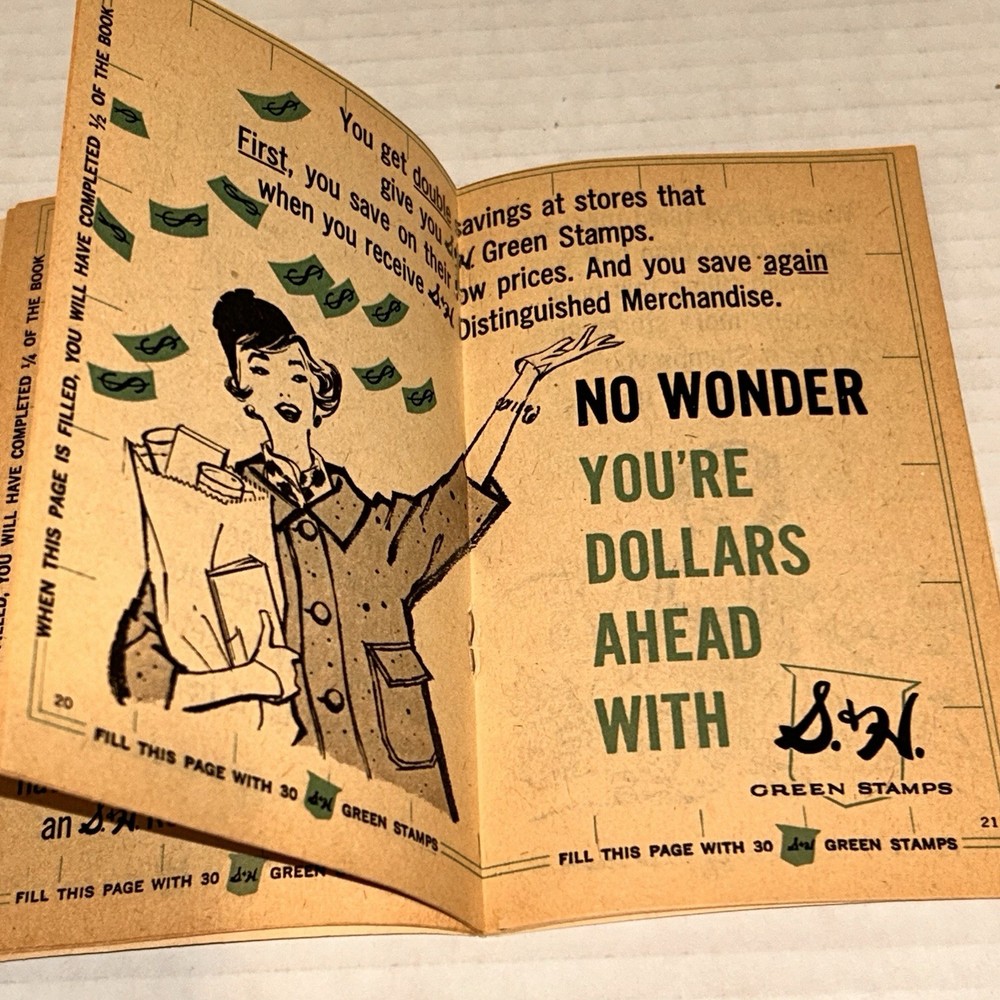 S&H Green Stamps Book