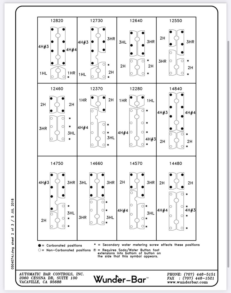 Wunder-Bar Butterfly Plate 3 Hole Left PN# PH10-9-3HL