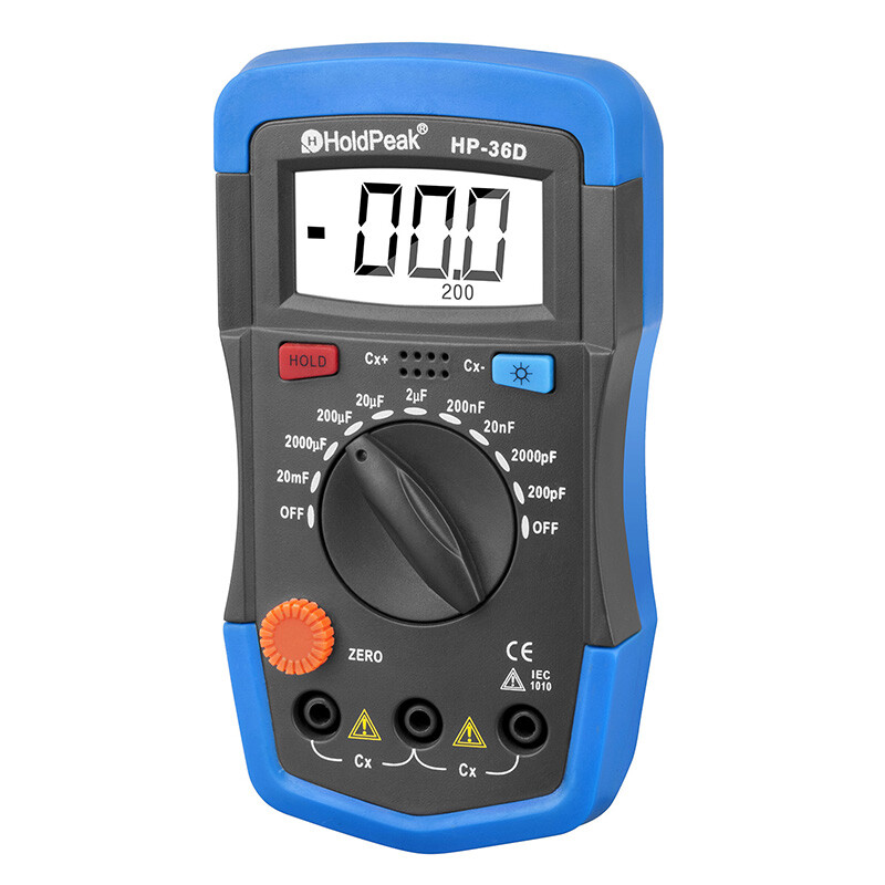 Digital Capacitor Tester 200pF-20mF Multimeter Capacitance Meter Electrical Tool