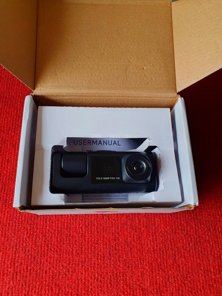 Dash Cam Front & Inside 2" HD Display Night Vision G-Sensor Uses MicroSD Card