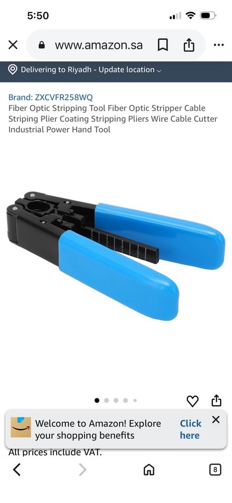 Fiber Optic Stripping Tool FTTH Fiber Optic Cable Stripper Striping Optic Pliers